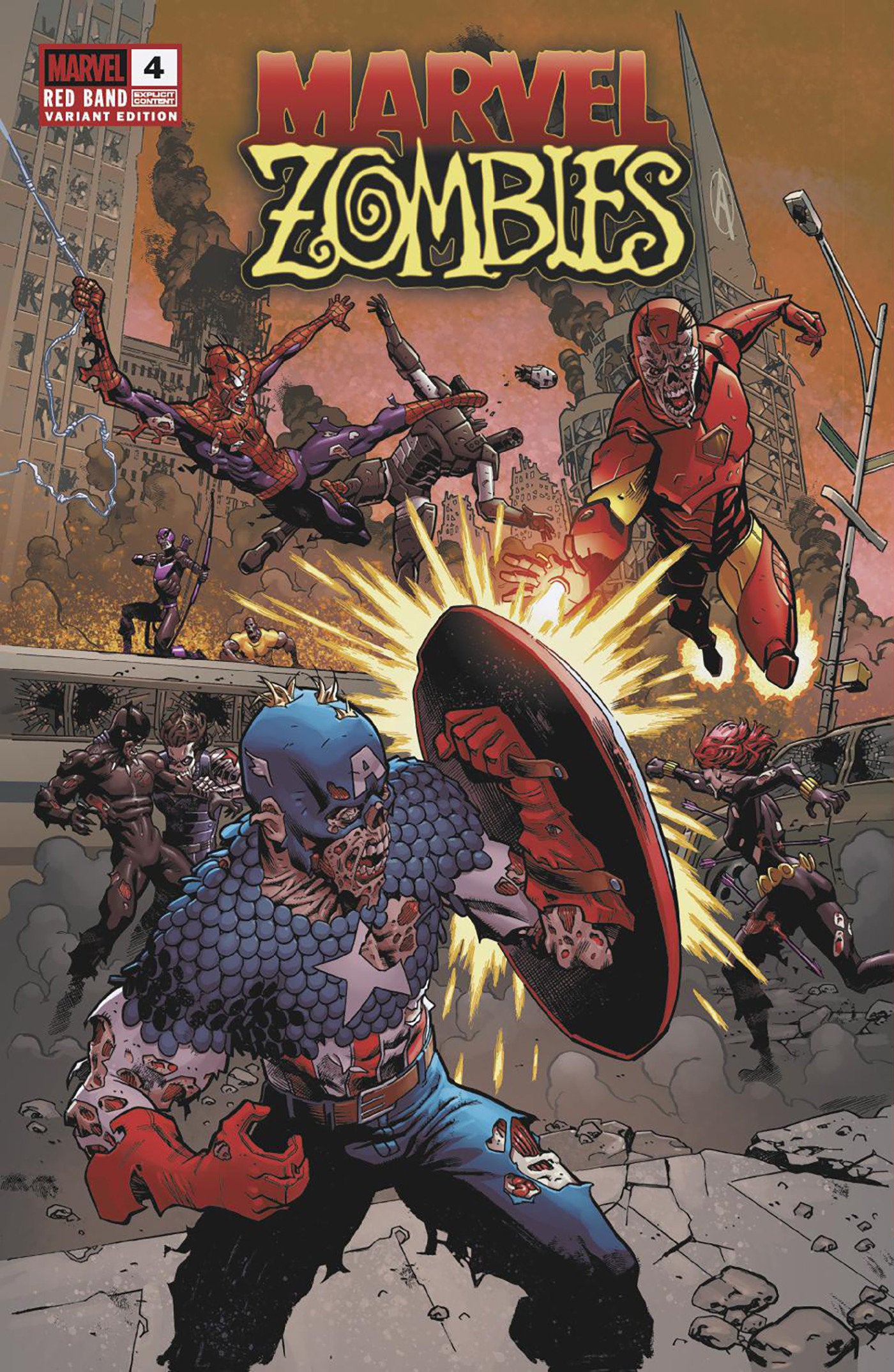 Marvel Zombies: Red Band #4 Mike Hawthorne Variant [Polybagged