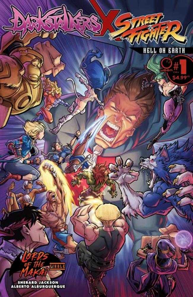 Darkstalkers X Street Fighter: Hell On Earth #1 cover
