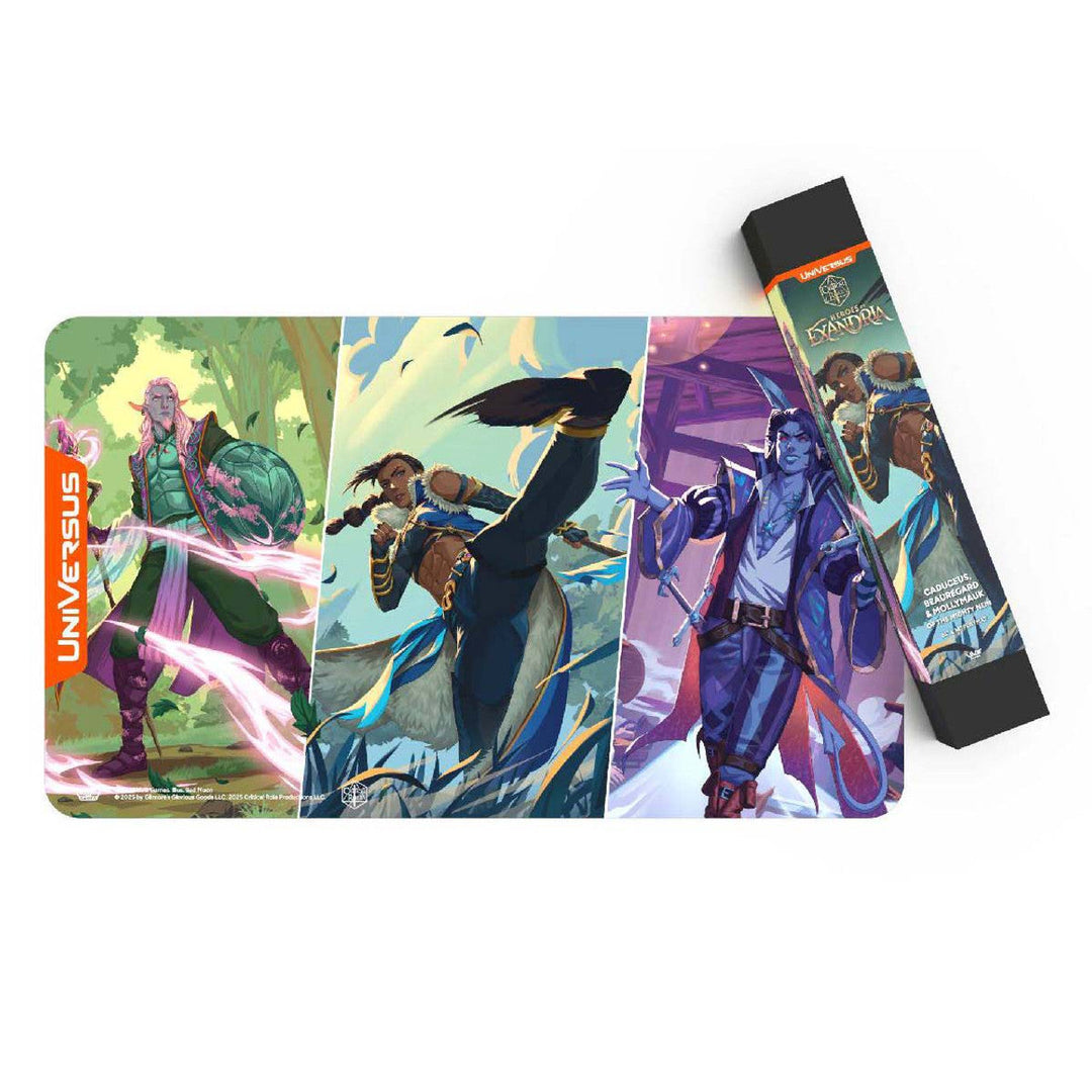 UniVersus: Critical Role: Heroes of Exandria: Caduceus, Beauregard, and Mollymauk Playmat