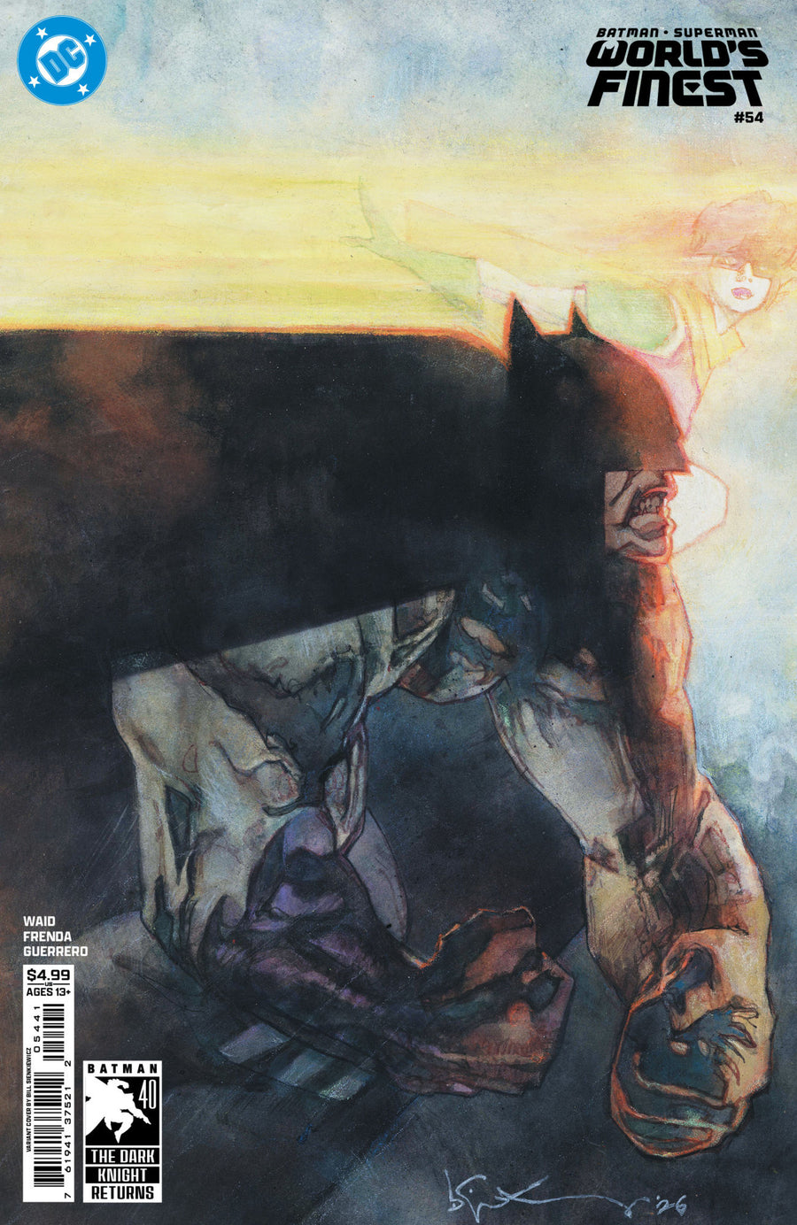 Batman Superman Worlds Finest #54 Cover D Bill Sienkiewicz Dark Knight Returns 40 Th Anniversary Card Stock Variant