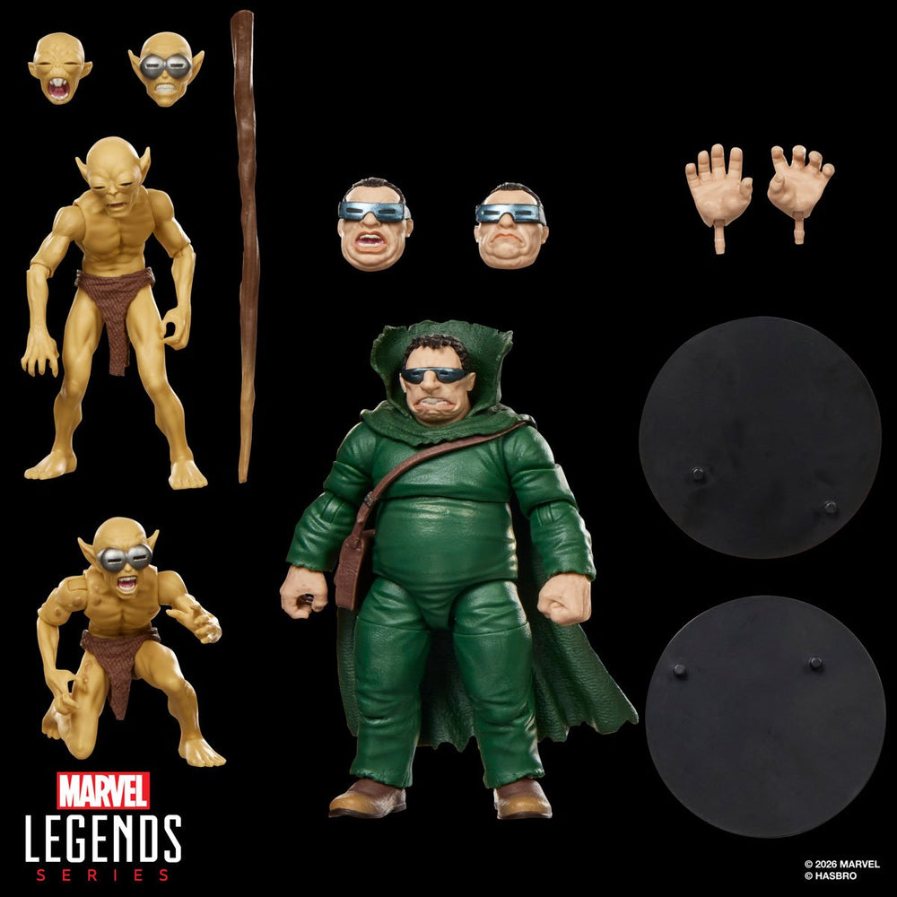 Fantastic Four Marvel Legends Series Mole Man & Moloids 6-Inch Action Figures