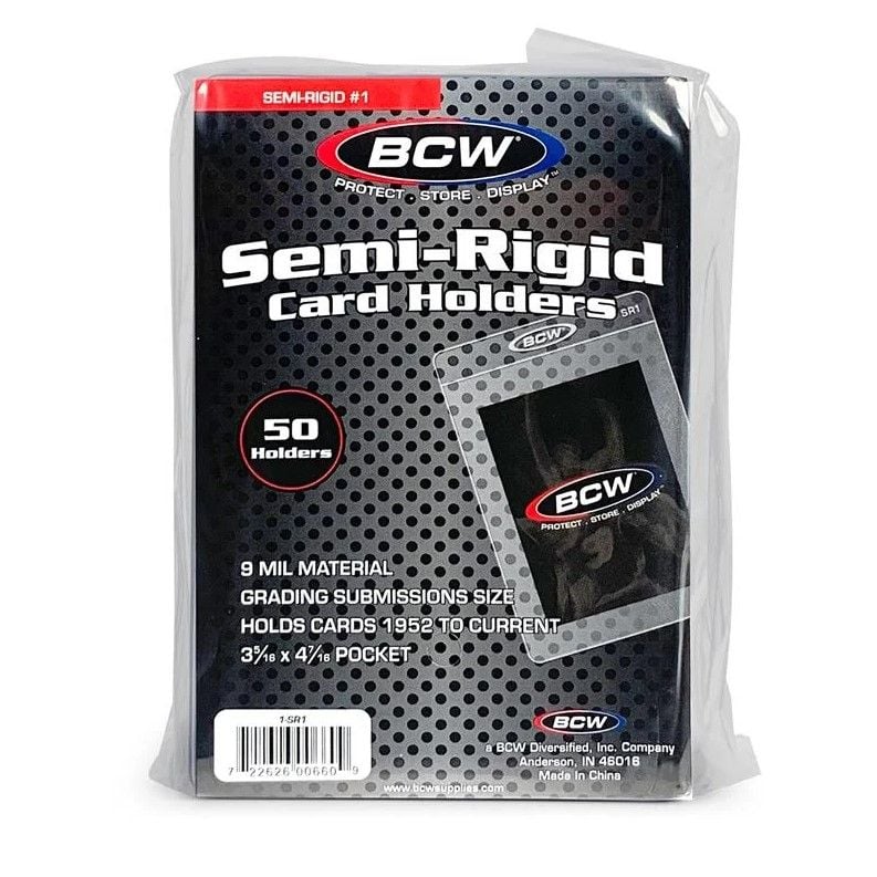 BCW Semi-Rigid Card Holder No. 1