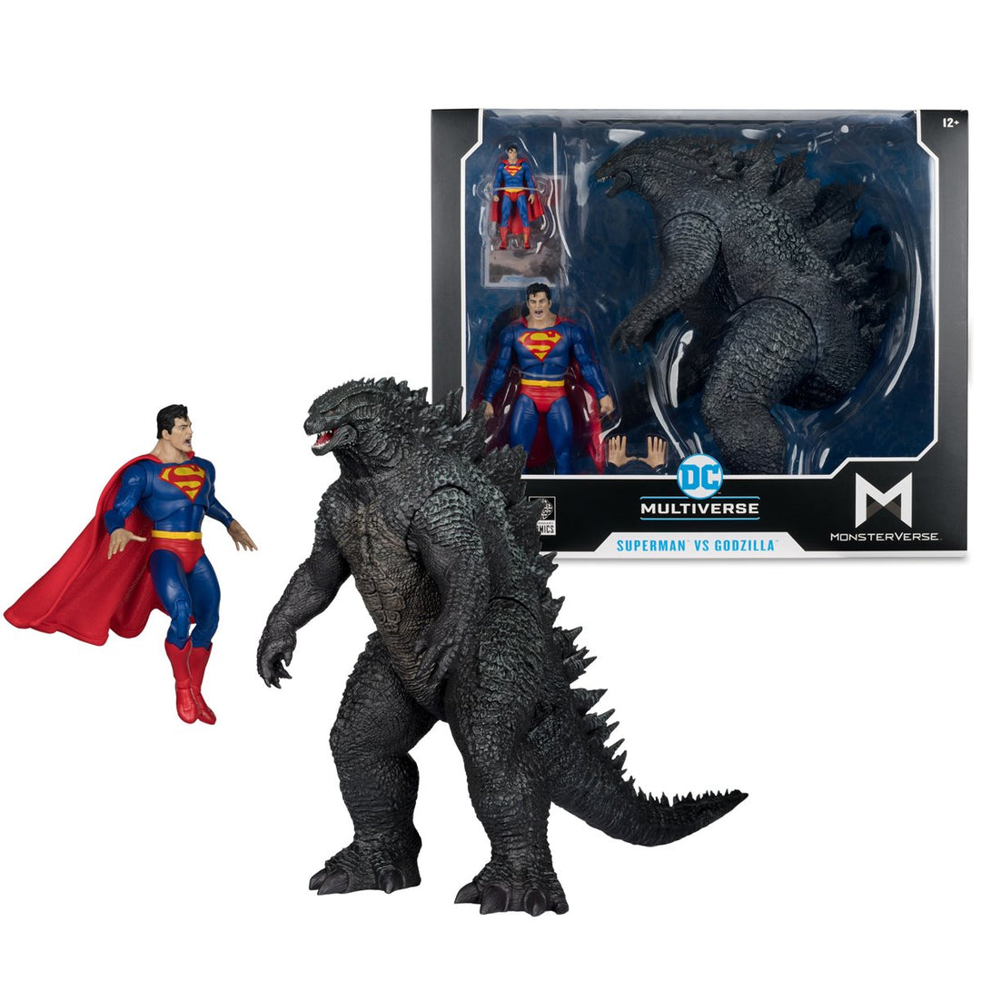 DC Multiverse Superman vs. Godzilla Megafig Justice League vs. Godzilla vs. Kong Action Figure 2-Pack