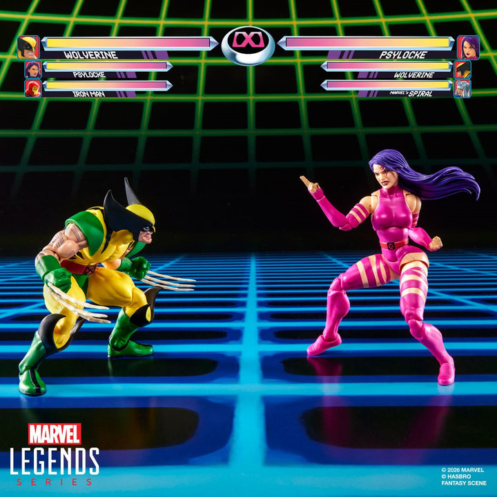 X-Men Marvel Legends Series Wolverine vs Psylocke 6-Inch Action Figures