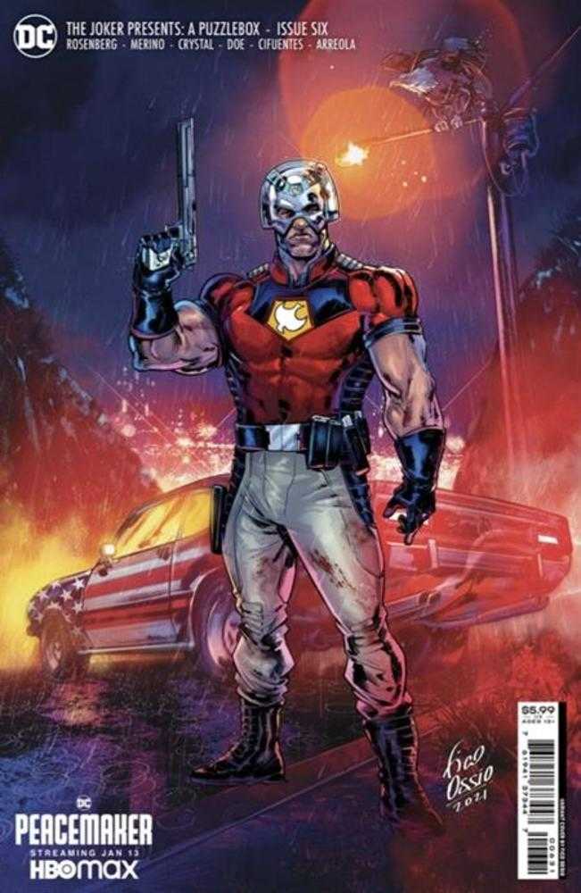 Joker Presents A Puzzlebox #6 (Of 7) Cover C Fico Ossio Peacemaker Card Stock Variant