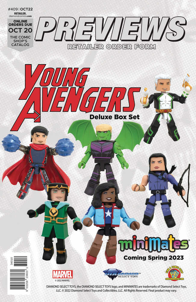 Previews #411 Dec 2022 Retailer Order Form Extras