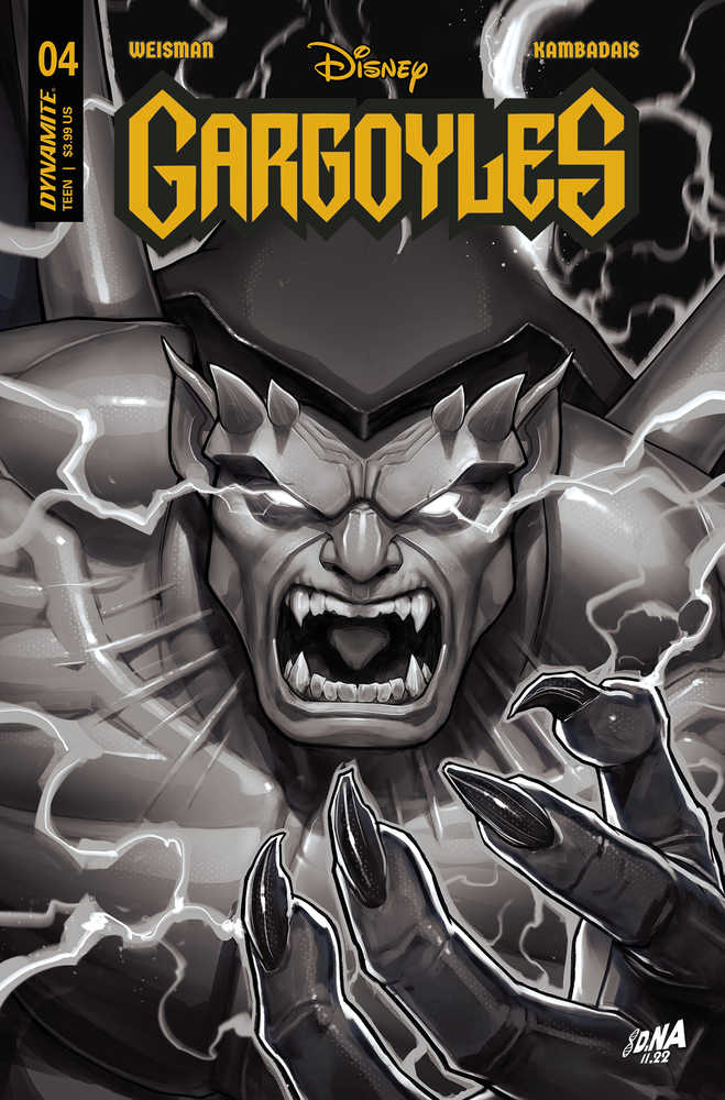 Gargoyles #4 Cover I 15 Copy Variant Edition Nakayama Black & White