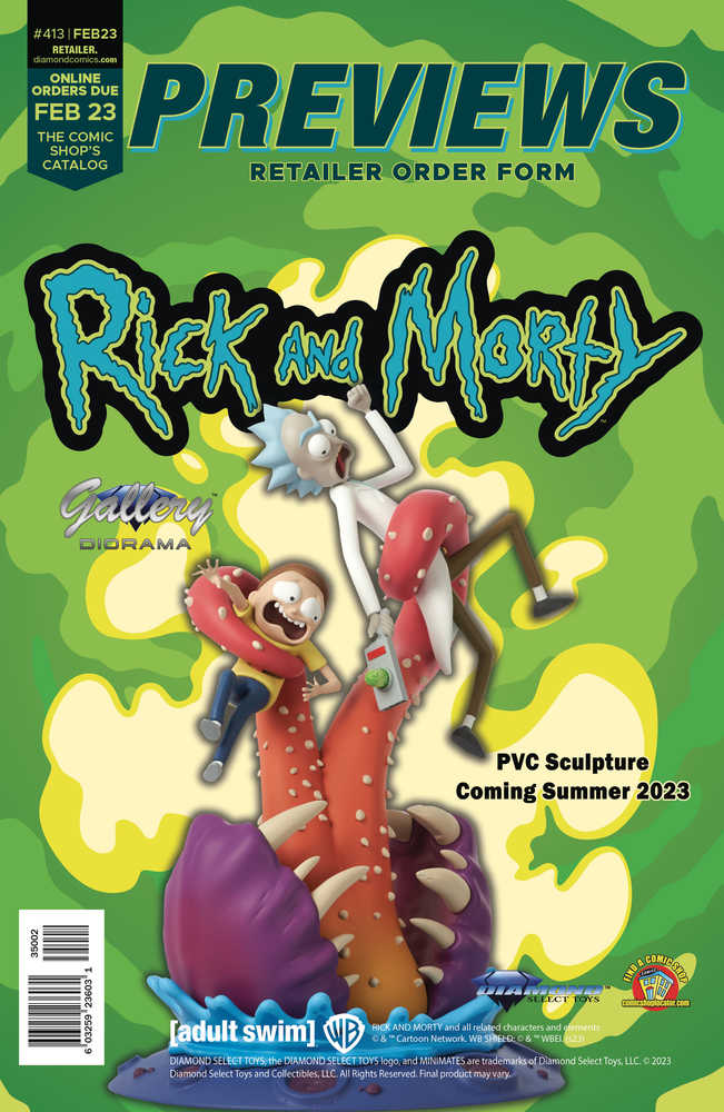 Previews #415 Apr 2023 Retailer Order Form Extras