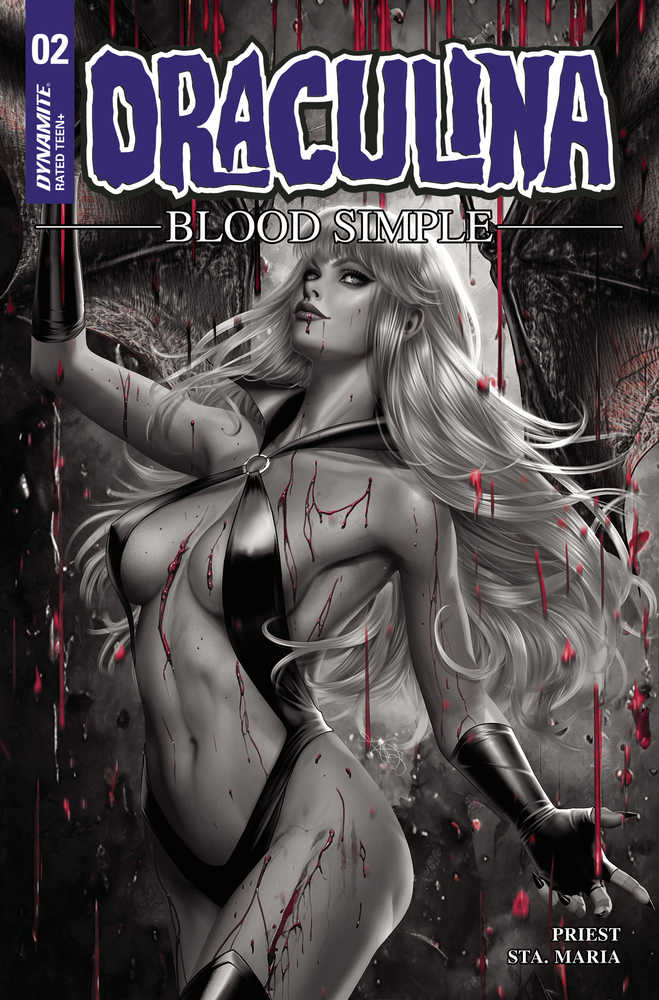 Draculina Blood Simple #2 Cover P 10 Copy Foc Variant Edition Diaz Black & White