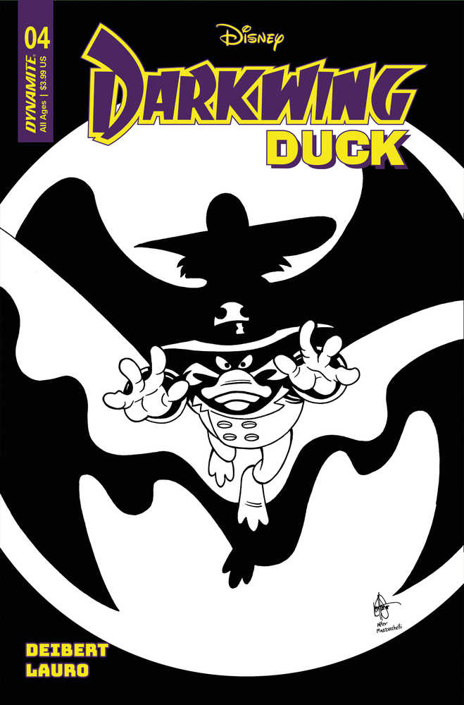 Darkwing Duck #4 Cover U 7 Copy Foc Variant Edition Haeser Black & White