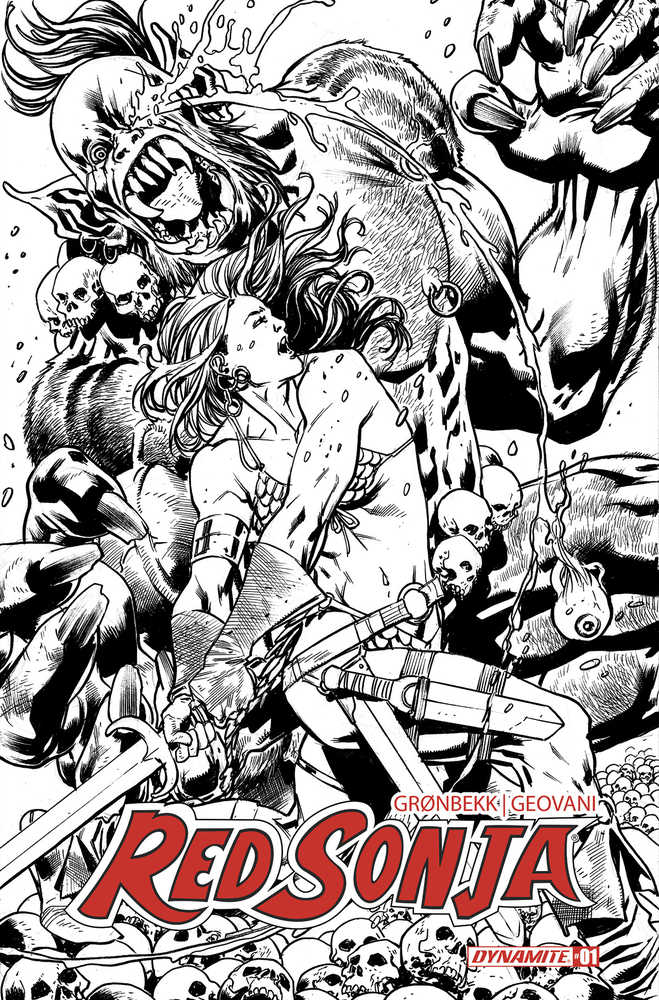 Red Sonja 2023 #1 Cover S 20 Copy Hitch Line Art