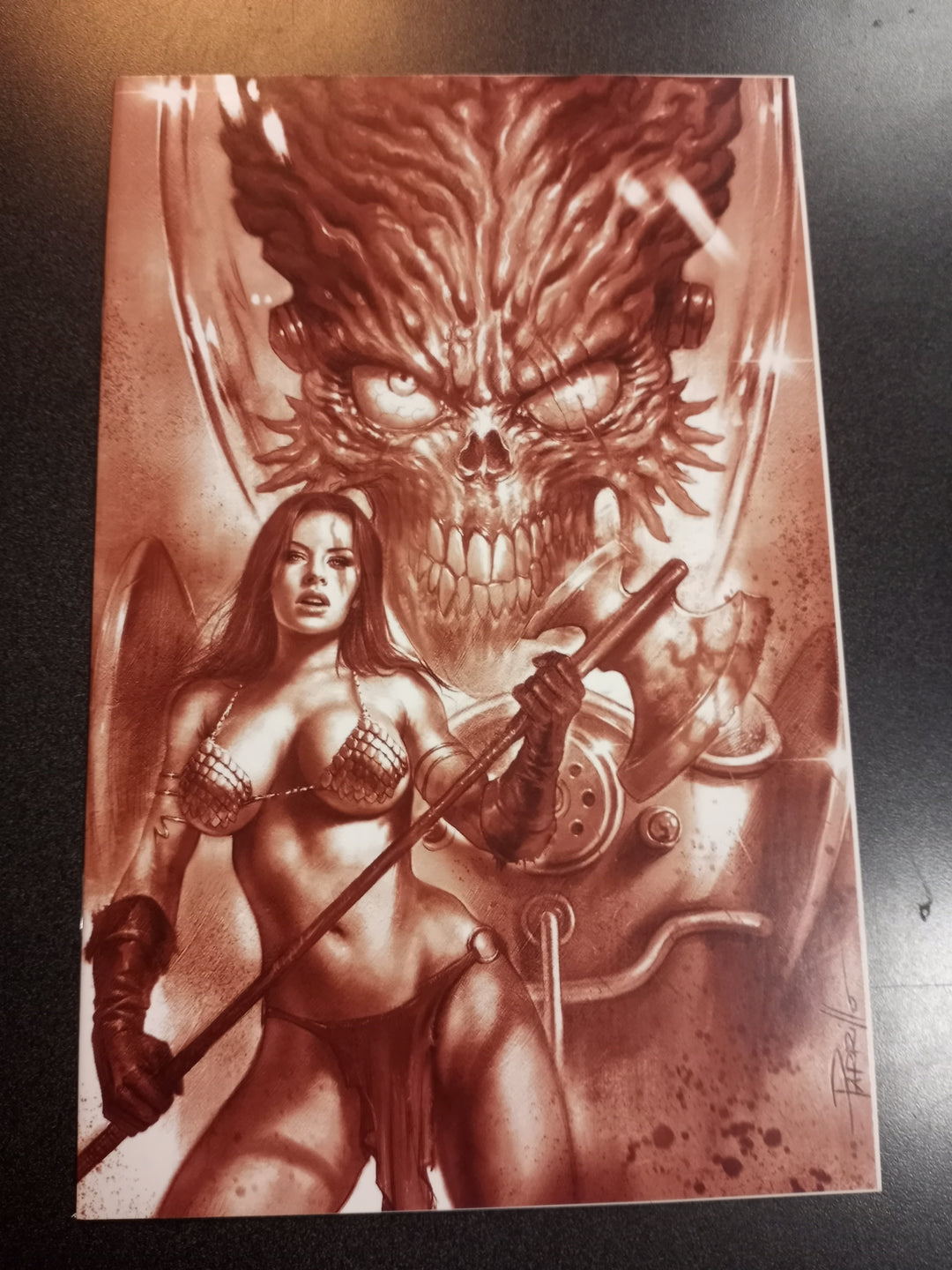 Mars Attacks Red Sonja #1 1:25 Parrillo Tint Virgin Variant