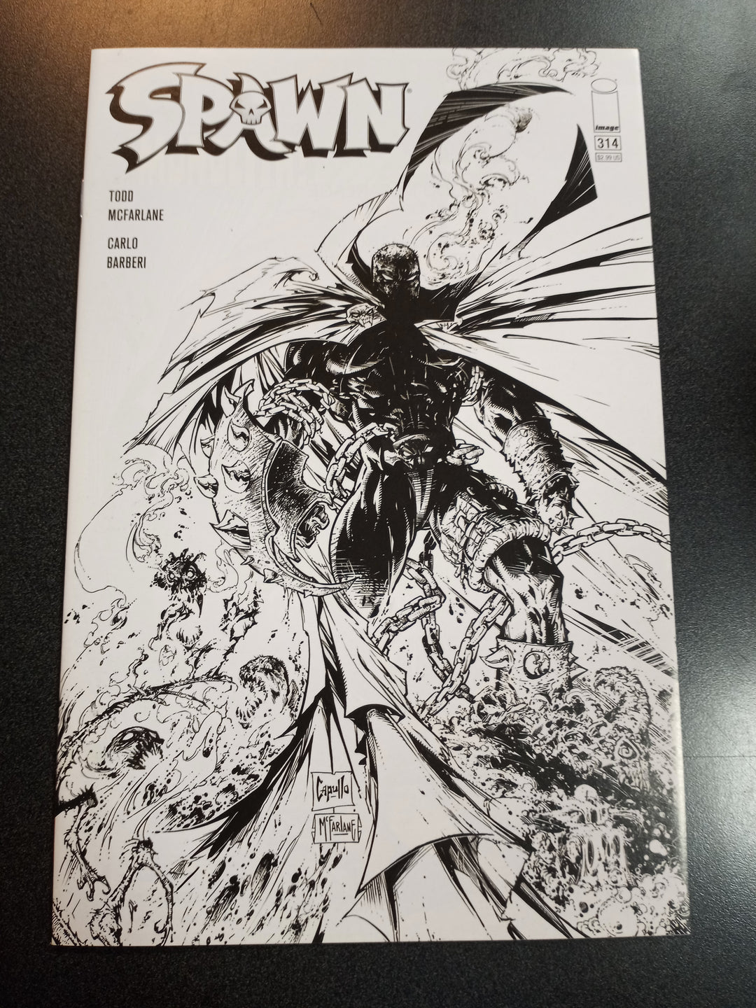 Spawn #314 1:5 Capullo Sketch Variant