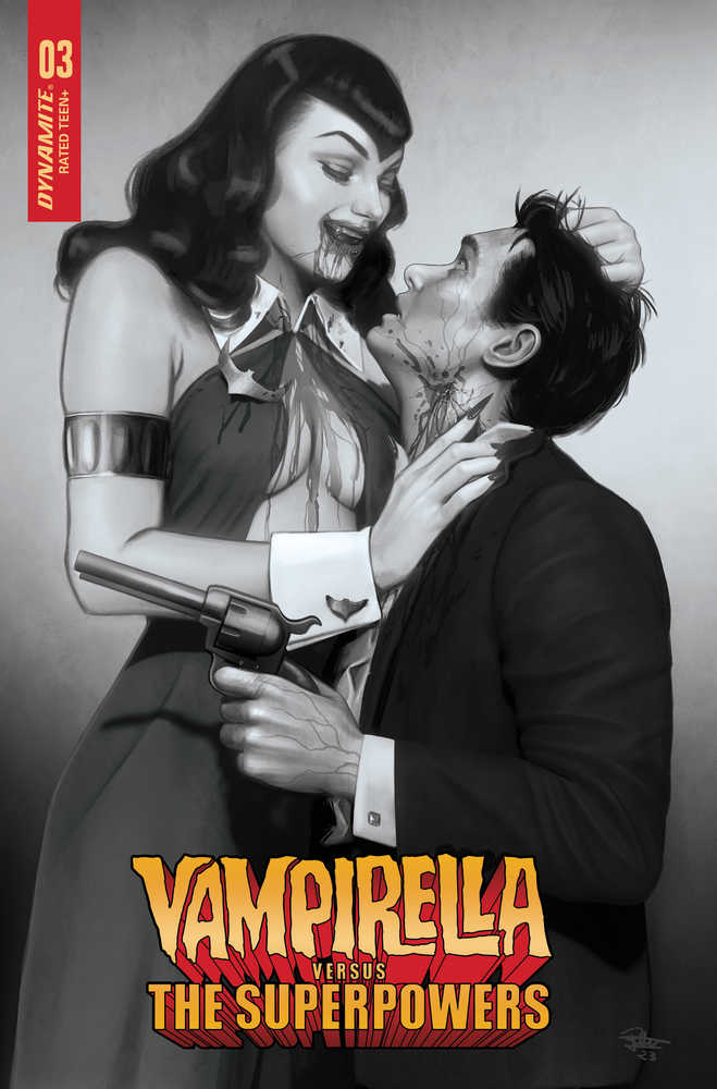 Vampirella vs Superpowers #3 Cover P 7 Copy Foc Variant Edition Puebla B&