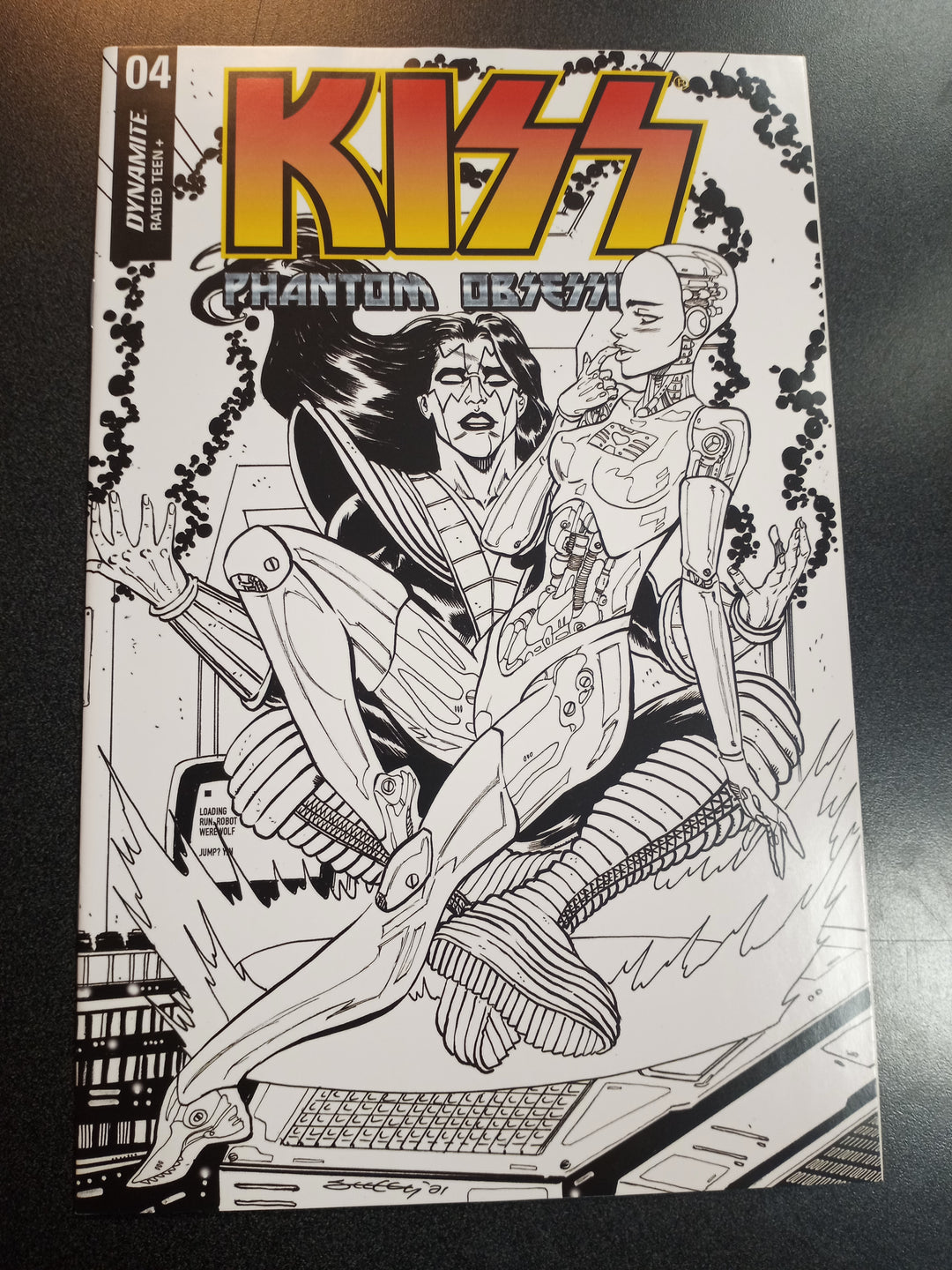 Kiss Phantom Obsession #4 1:25 Seeley B&W Variant