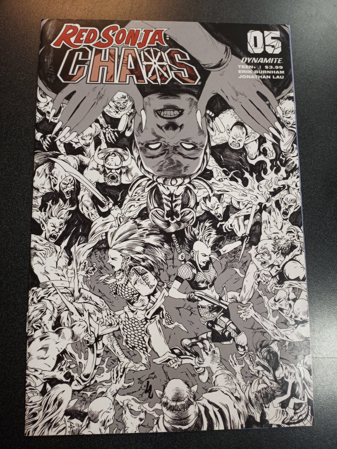 Red Sonja Age of Chaos #5 1:35 Lau B&W Variant
