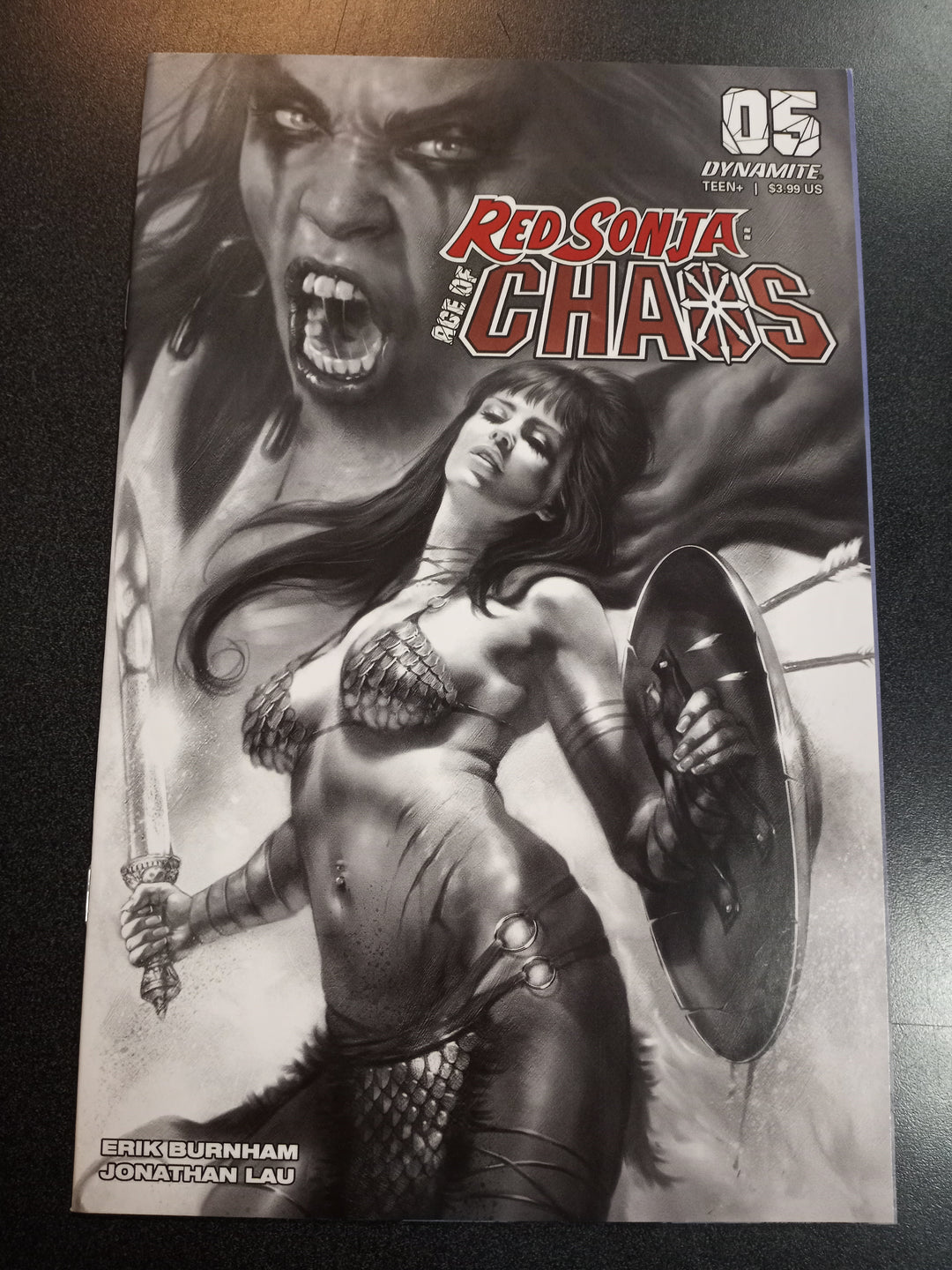 Red Sonja Age of Chaos #5 1:40 Parrillo B&W Variant