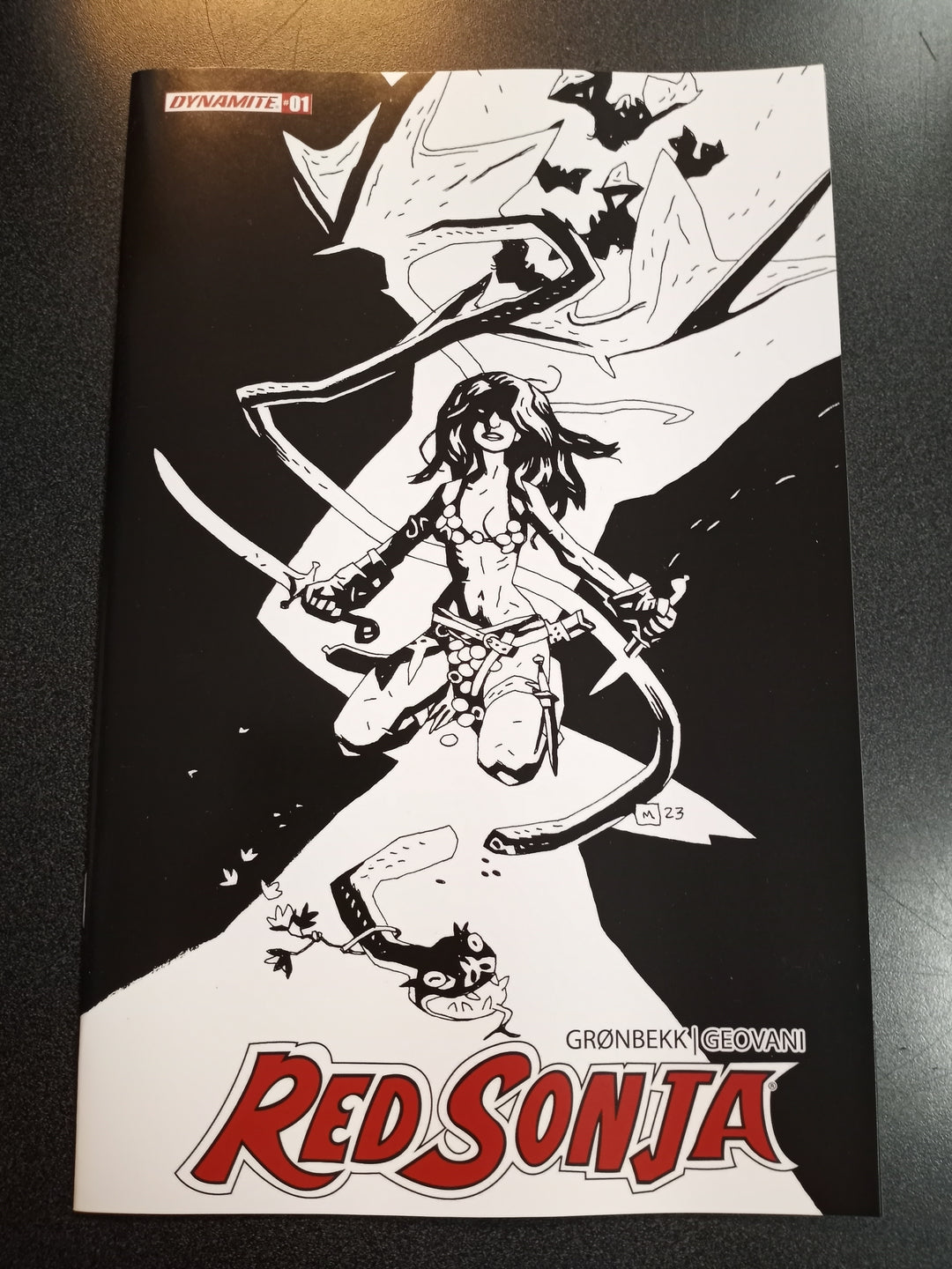 Red Sonja 2023 #1 Cover Zb 30 Copy Mignola Line Art