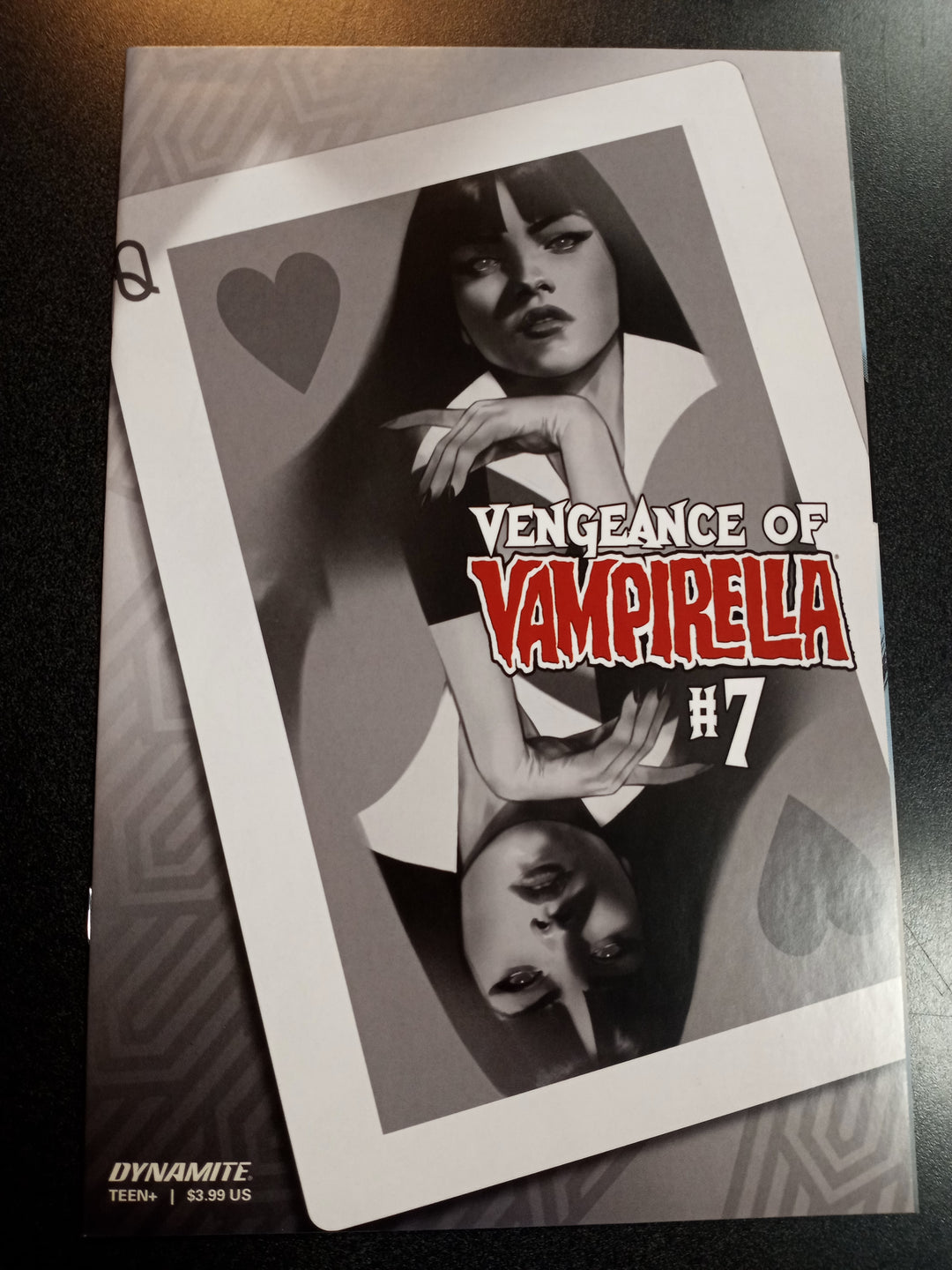 Vengeance of Vampirella #7 1:30 Oliver B&W Variant