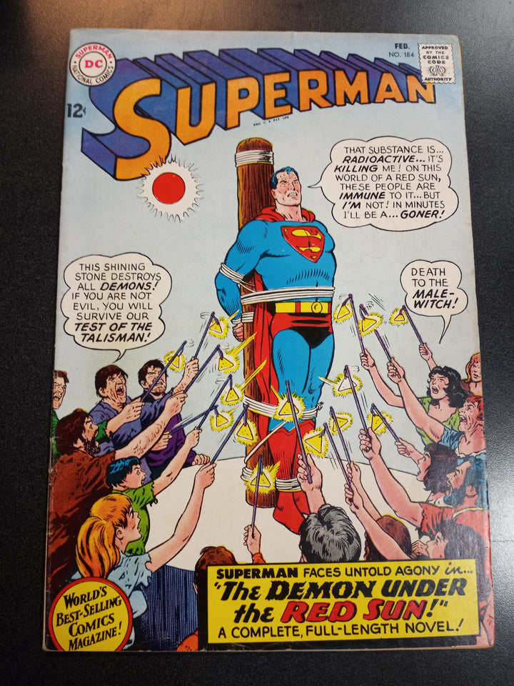 Superman #184 (1966) FN