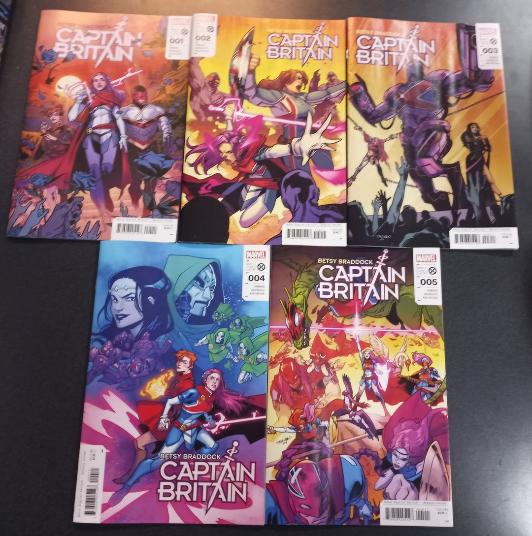 Betsy Braddock Captain Britain #1 - 5 Set
