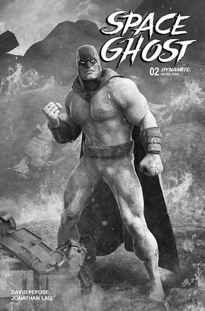 Space Ghost #2 Cover V 5 Copy Foc Variant Edition Barends Black & White
