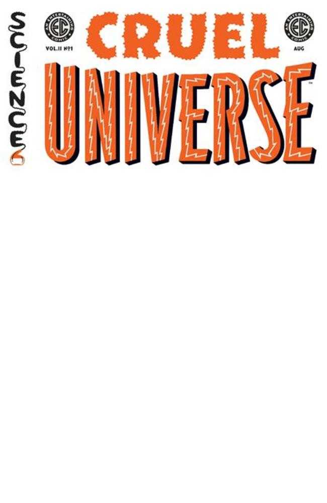 EC Cruel Universe 2 #1 (Of 12) Cover D Blank Sketch Variant  Variant