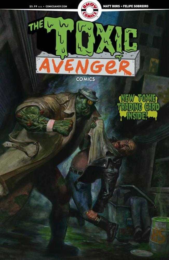 Toxic Avenger Comics #2 Cover D Fred Harper Exclusive Trading Card By Matt Bors Variant (Mature)