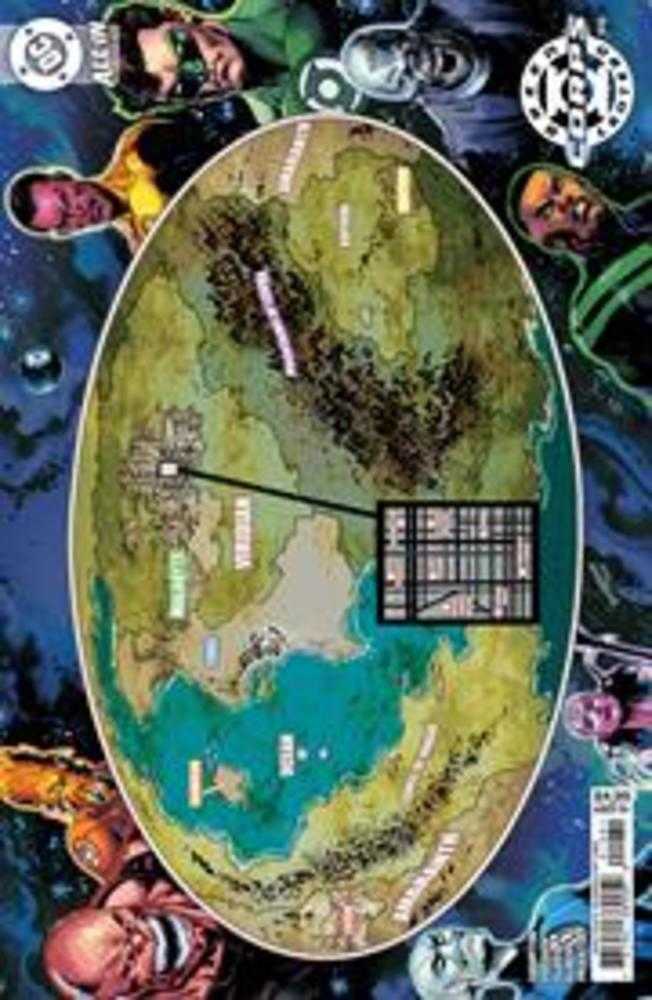 Green Lantern Corps #10 Cover C Tom Derenick Map Of Oa Variant