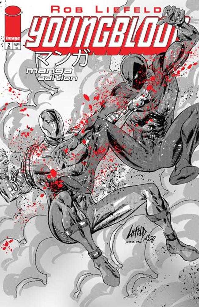 Youngblood #2 Cover E Rob Liefeld Manga Black & White Edition Variant