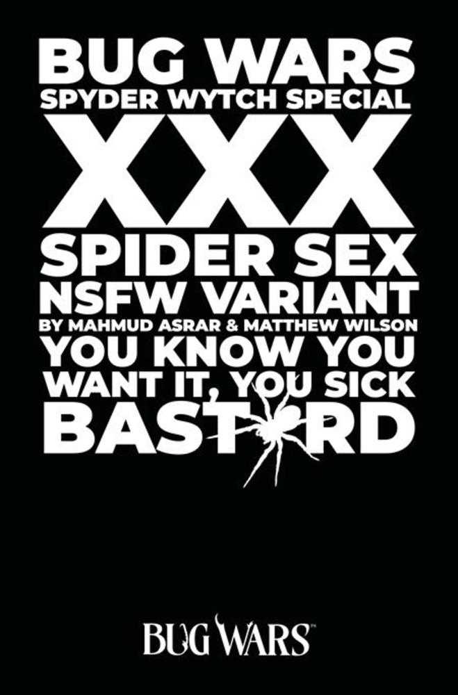 Bug Wars The Spyder Wytch Special (One Shot) Cover B Mahmud Asrar & Matthew Wilson Nsfw Polybagged Variant