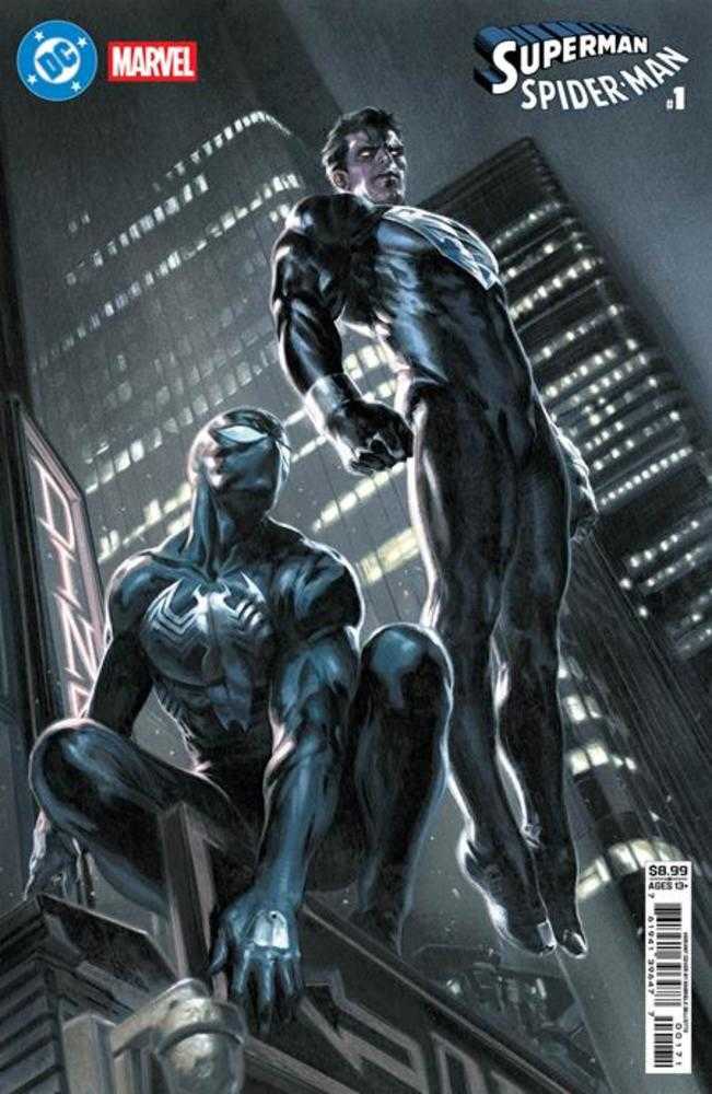 DC Marvel Superman Spider-Man #1 (One Shot) Cover G Gabriele Dell Otto Superman Black & Spider-Man Black Variant