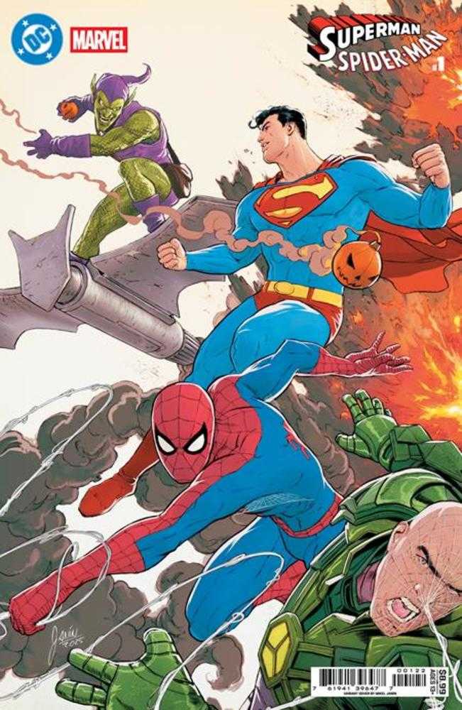 DC Marvel Superman Spider-Man #1 (One Shot) Cover J Mikel Janin Superman & Spider-Man vs Lex Luthor & Green Goblin Variant