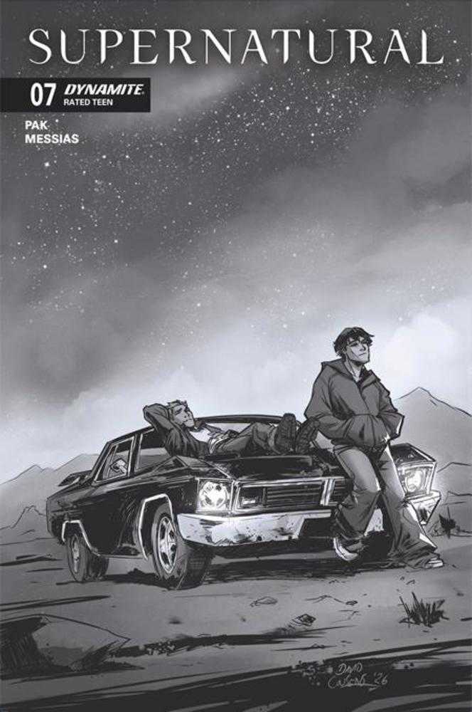Supernatural #7 Cover G 1:10 David Cousens Line Art Variant