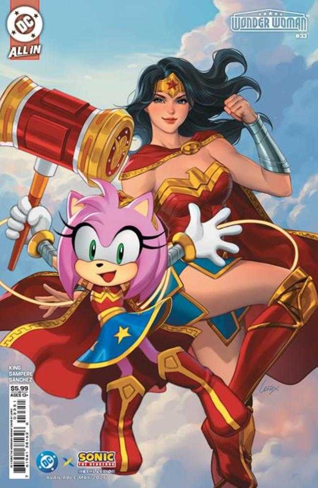 Wonder Woman #33 Cover E Lesley Leirix Li DC X Sonic Variant
