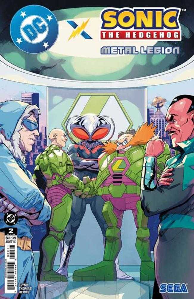 DC X Sonic The Hedgehog The Metal Legion #2 Cover A Pablo M Collar