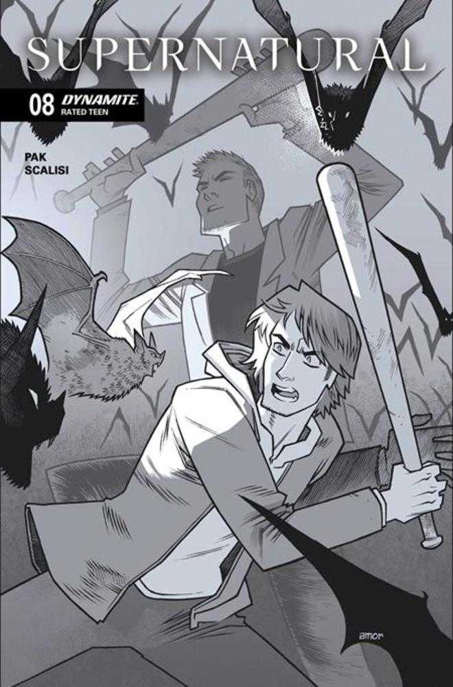 Supernatural #8 Cover H Variant Edition 1:10 John Amor Line Art