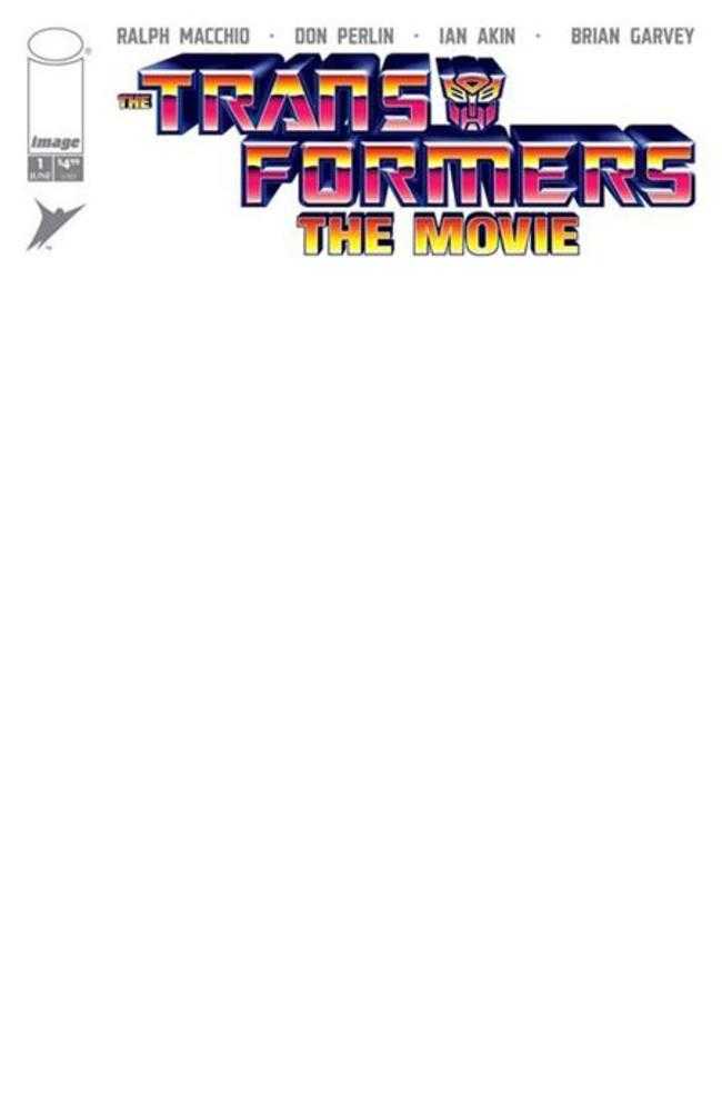 Transformers The Movie 40 Th Anniversary Edition #1 Cover D Blank Sketch Variant