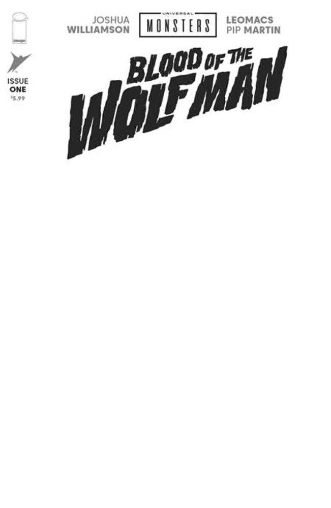 Universal Monsters Blood Of The Wolf Man #1 Cover H Blank Sketch Variant