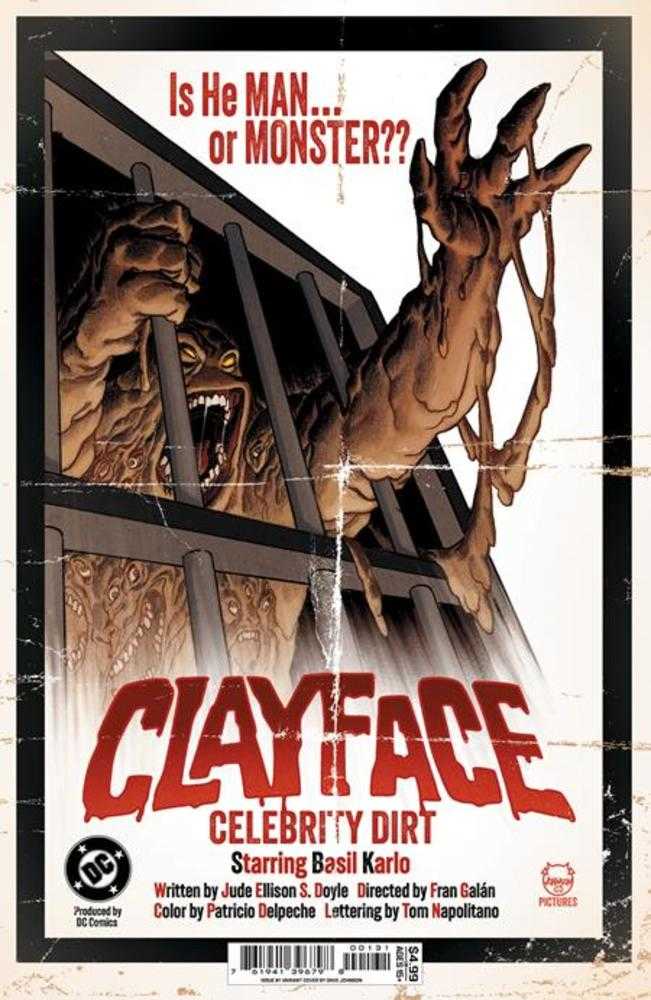 Clayface Celebrity Dirt #1 Cover C Dave Johnson Variant