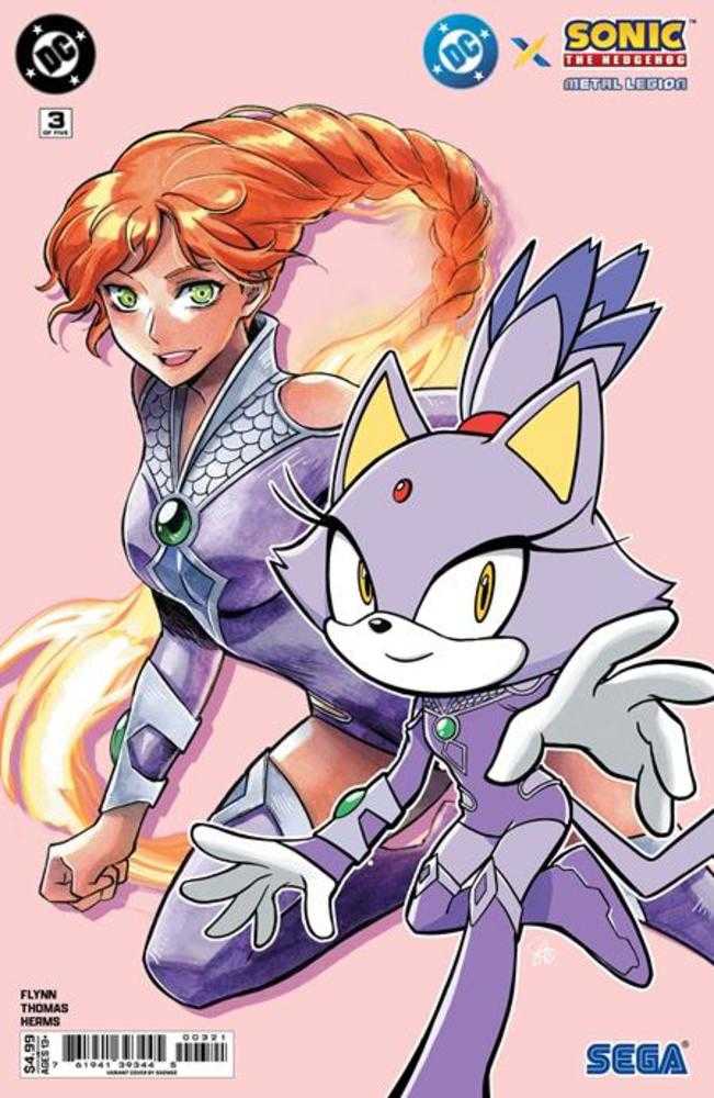 DC X Sonic The Hedgehog The Metal Legion #3 Cover B Saowee Variant
