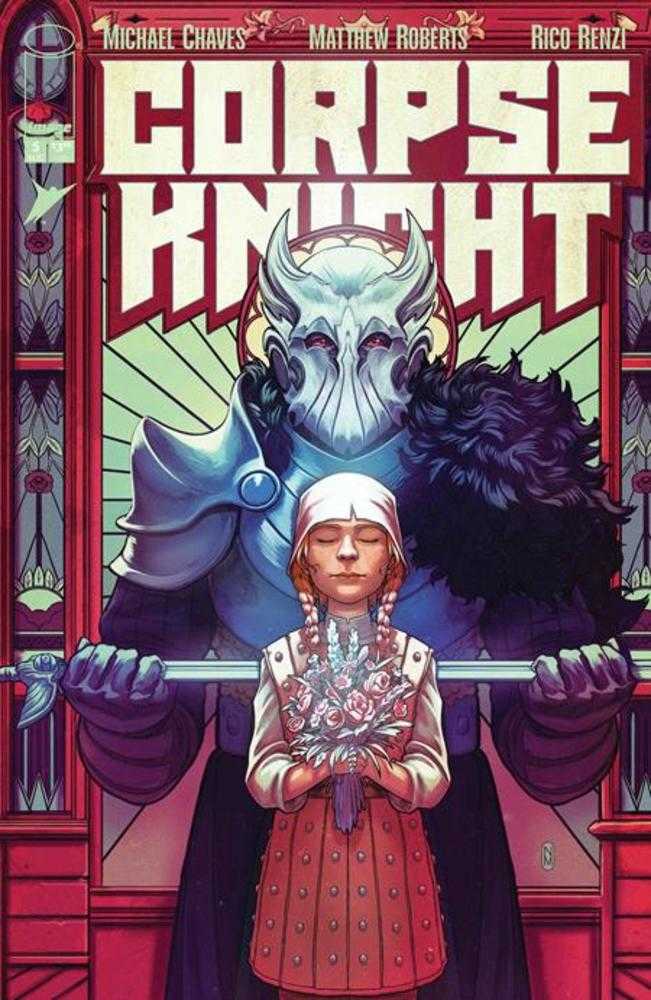 Corpse Knight #5 (Of 6) Cover D 1 in 25 Nimit Malavia Stained Glass Variant (Mature)