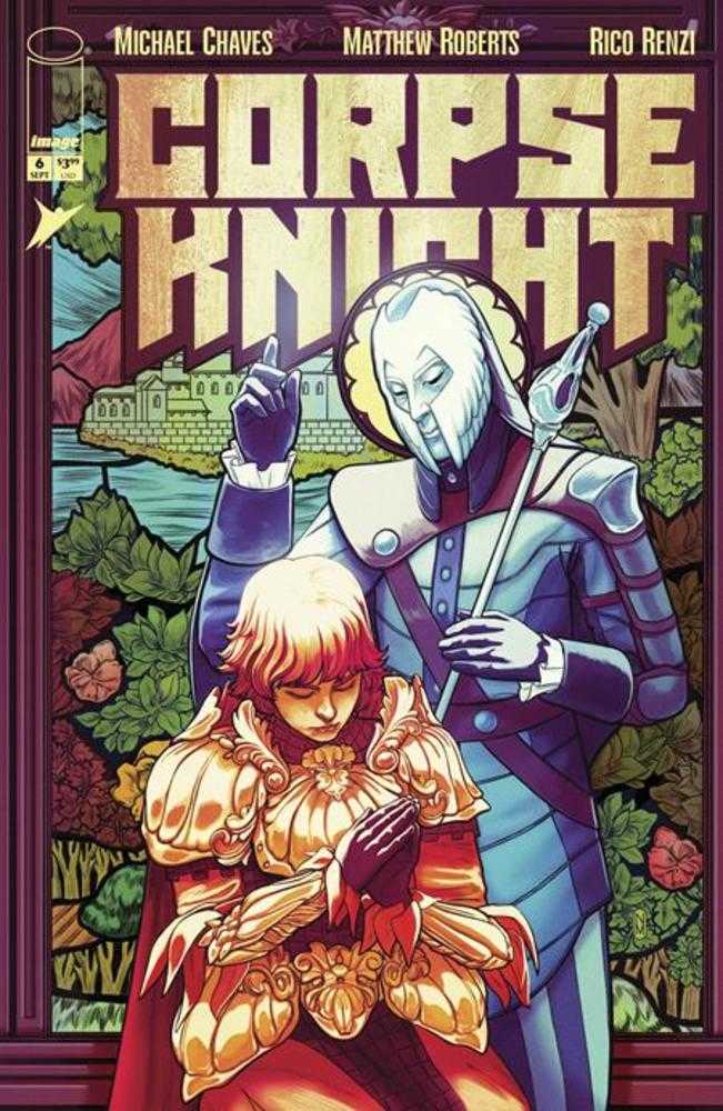 Corpse Knight #6 (Of 6) Cover D 1 in 25 Nimit Malavia Stained Glass Variant (Mature)