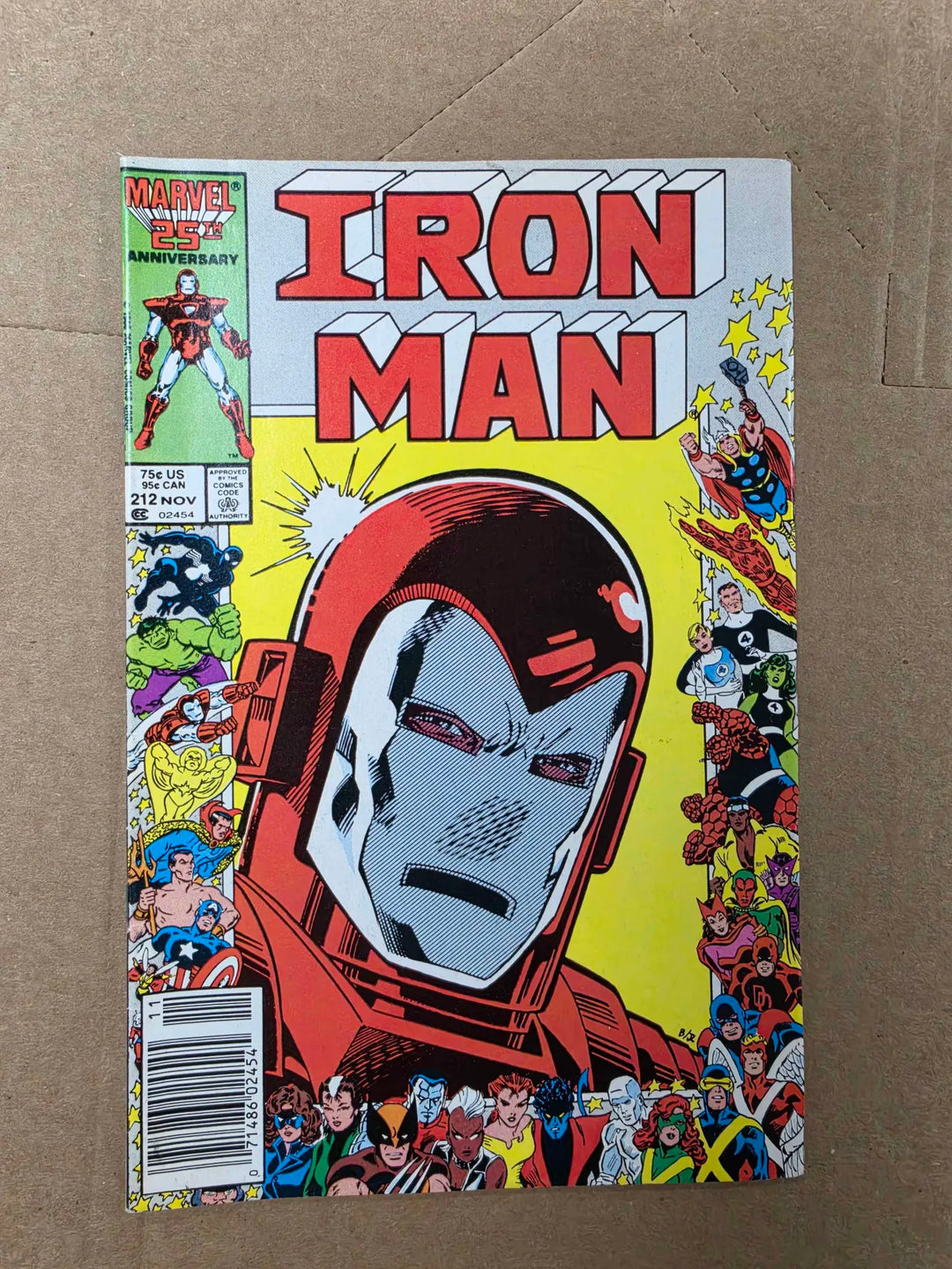 Iron Man #212 Mark Jeweler Variant (Marvel Comics November 1986)
