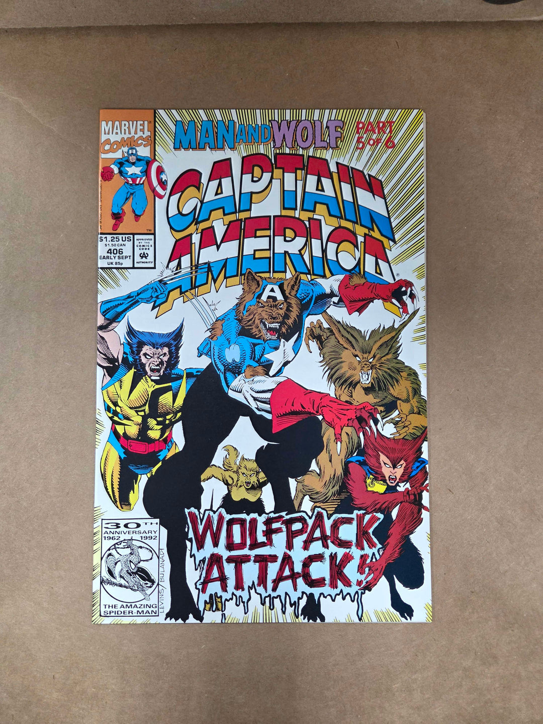 Captain America #406 - Marvel Comics - 1992