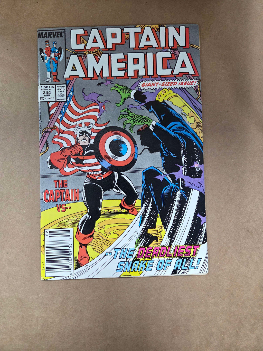 Captain America #344 - Marvel Comics - 1983