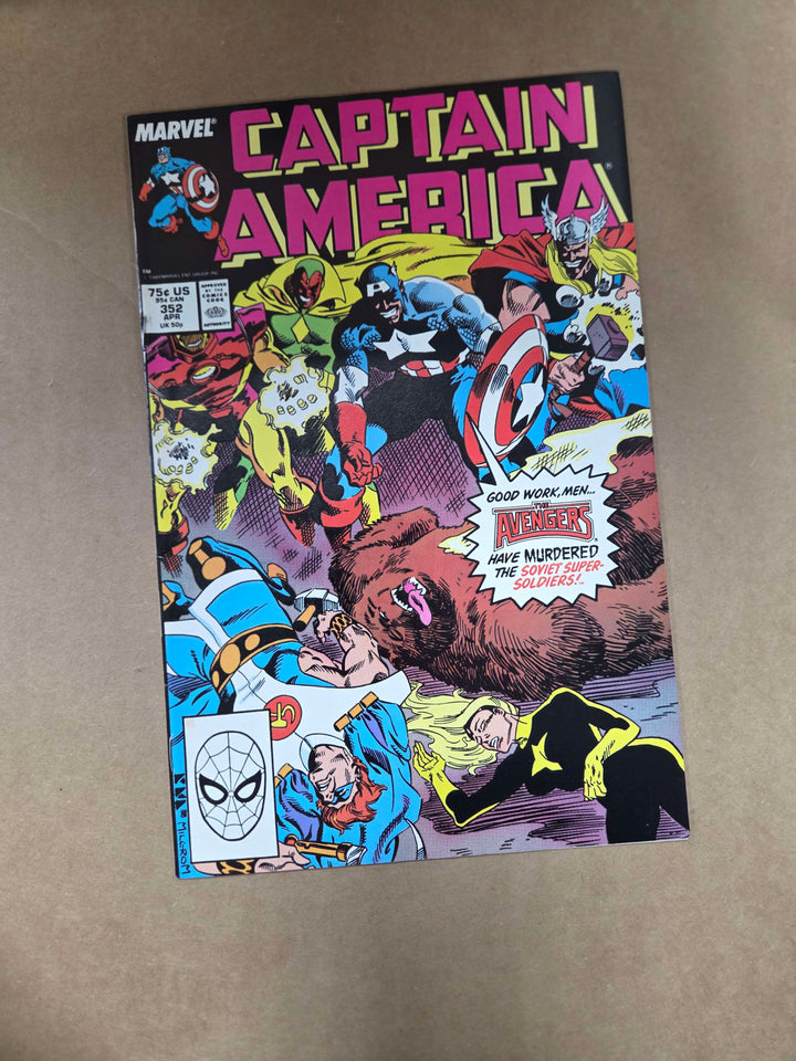 Captain America #352 - Marvel Comics - 1987