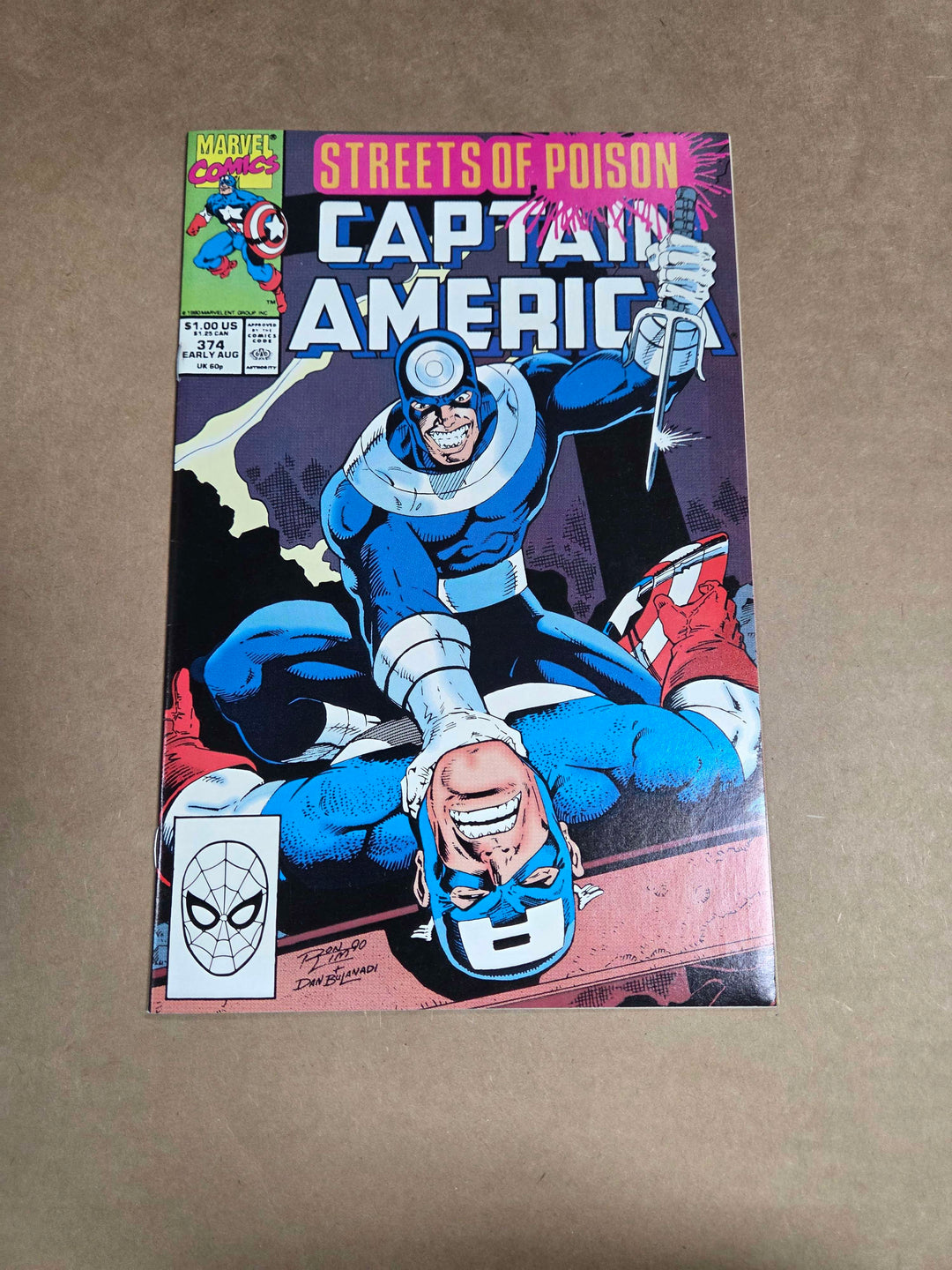 Captain America #374 - 1990 - Marvel Comics