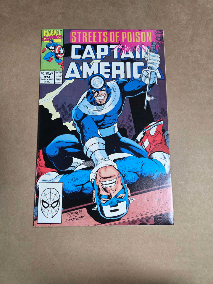 Captain America #374 - 1990 - Marvel Comics