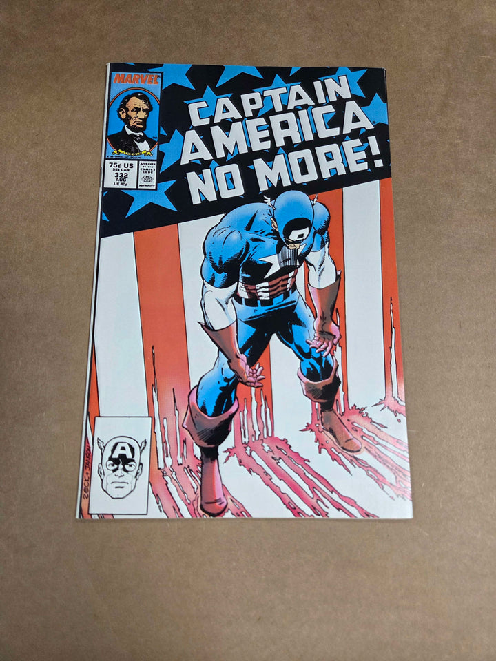 Captain America No More! #332 - 1987 - Marvel Comics